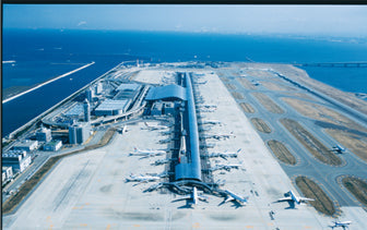 Kansai International Airport drone view